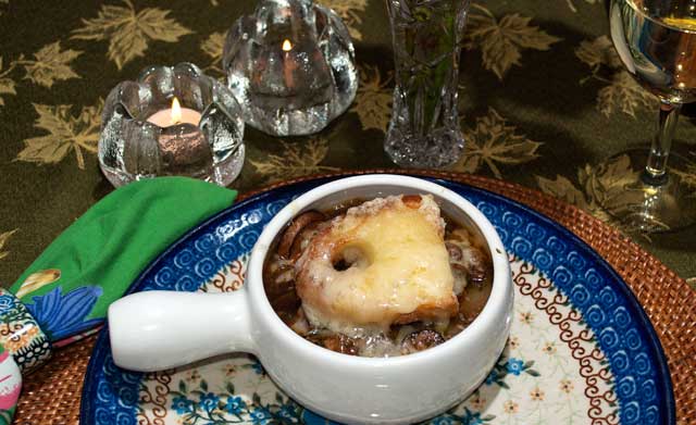 French Onion Soup with Mushrooms
