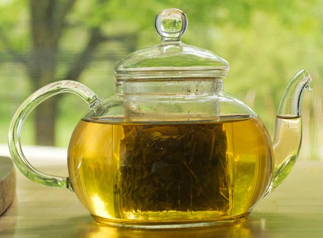 Brewed green tea