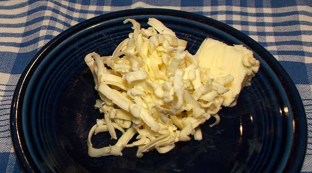 Grated butter