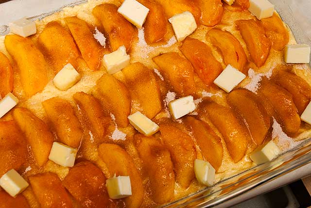 assembled peaches and cream cake recipe
