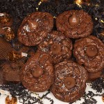 Chocolate brownie kiss cookies