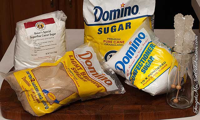Sugars used in baking