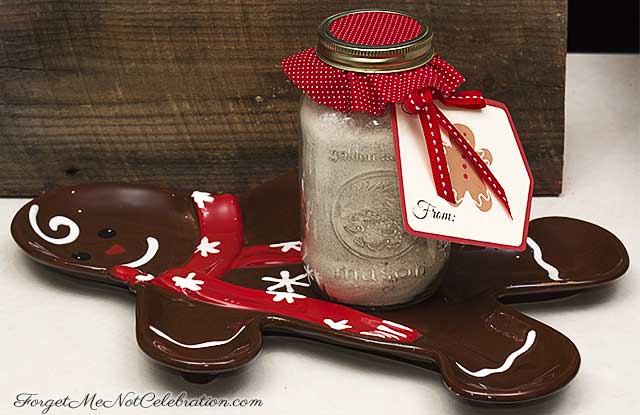 Gingerbread cookies in a jar